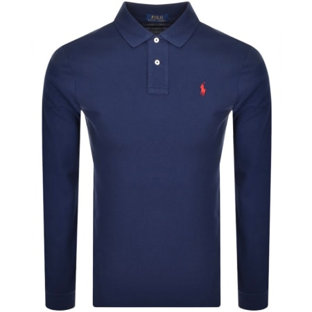 Product Image for Ralph Lauren Long Sleeve Polo T Shirt Navy