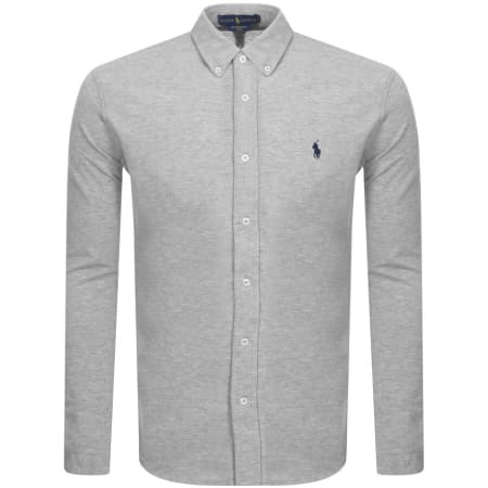 Product Image for Ralph Lauren Featherweight Mesh Shirt Grey