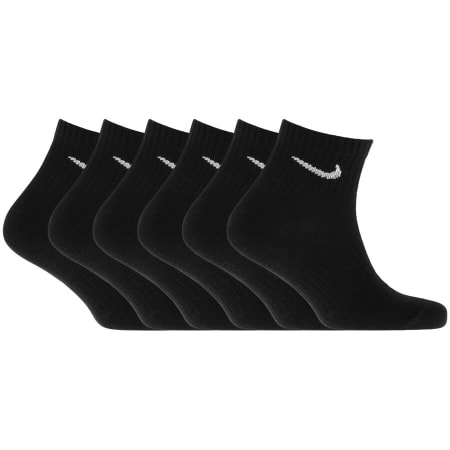 Product Image for Nike 6 Pack Ankle Socks Black