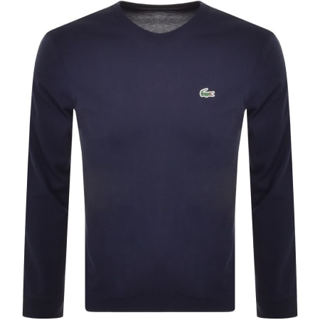 Product Image for Lacoste Long Sleeved T Shirt Navy