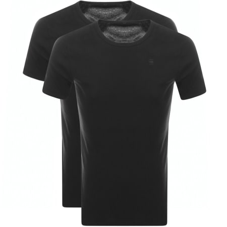 Product Image for G-Star Raw 2 Pack Base T Shirts Black