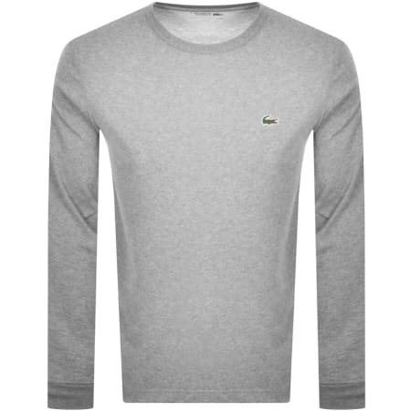 Product Image for Lacoste Long Sleeved T Shirt Grey