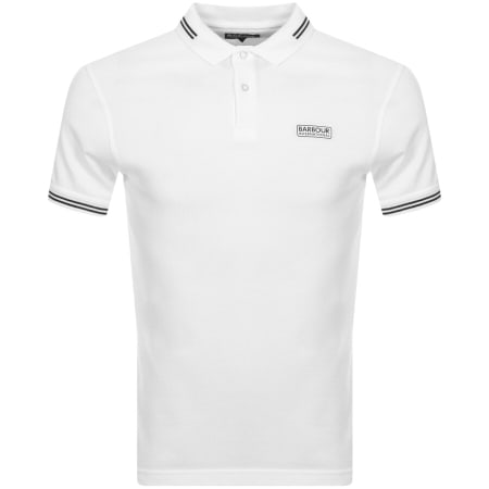 Product Image for Barbour International Tipped Polo T Shirt White