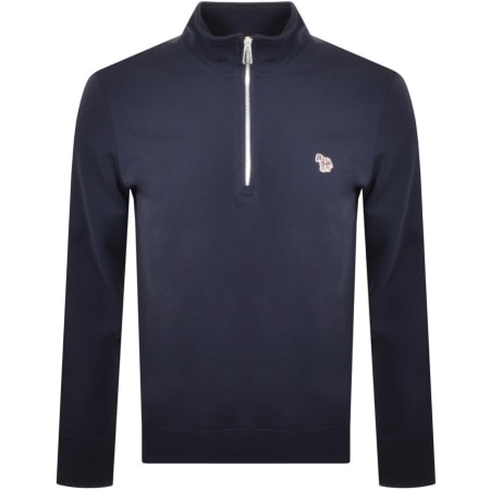 Product Image for Paul Smith Half Zip Sweatshirt Navy