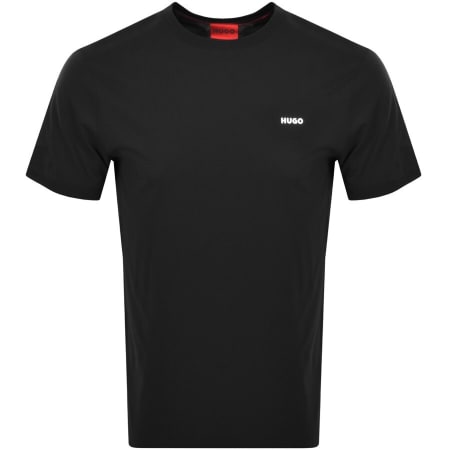 Product Image for HUGO Dero222 Crew Neck Short Sleeve T Shirt Black