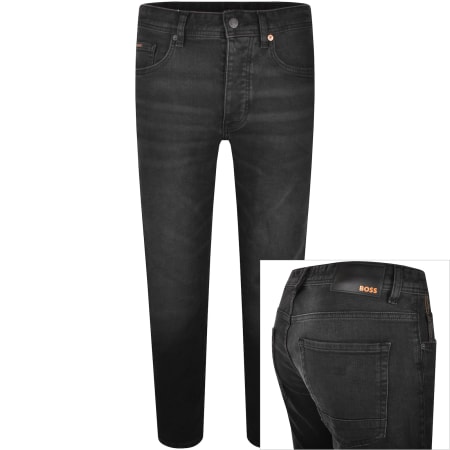 Product Image for BOSS Taber Tapered Fit Jeans Black