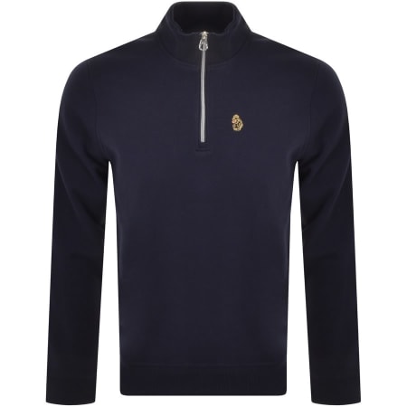 Product Image for Luke 1977 Quarter Zip Sydney Sweatshirt Navy