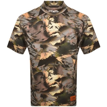 Product Image for Heron Preston Mock Neck T Shirt Green