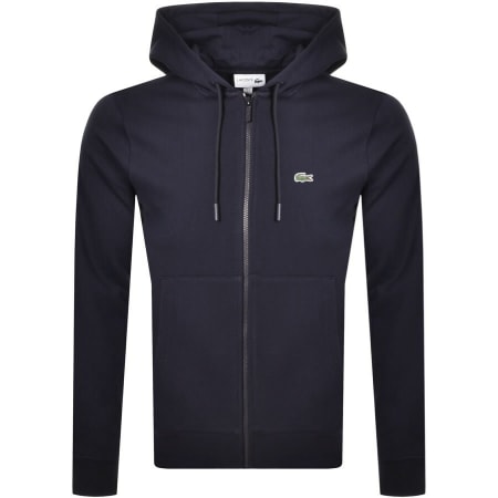 Product Image for Lacoste Logo Full Zip Hoodie Navy