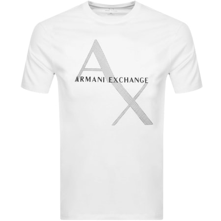 Product Image for Armani Exchange Crew Neck Logo T Shirt White