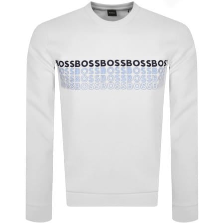 Product Image for BOSS Salbo 1 Sweatshirt White