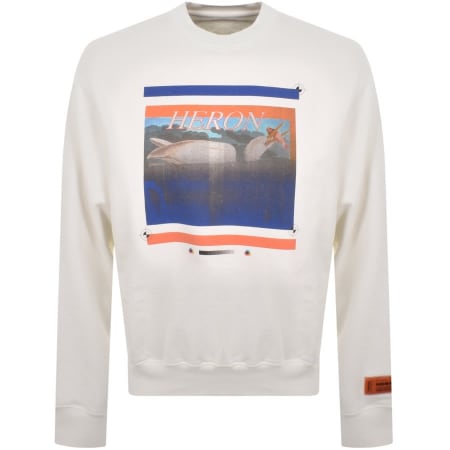 Product Image for Heron Preston Misprinted Heron Sweatshirt White