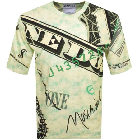 Product Image for Moschino Dollar Print T Shirt Green