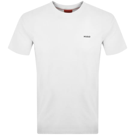 Product Image for HUGO Dero222 Crew Neck Short Sleeve T Shirt White