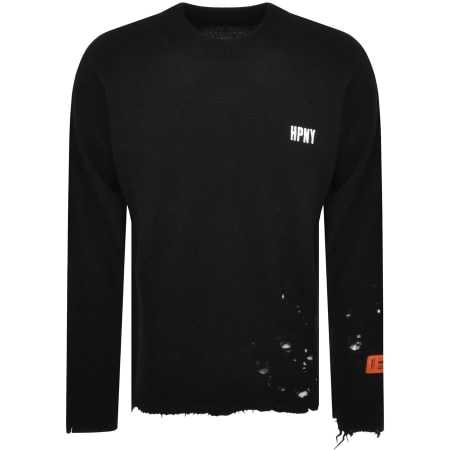 Product Image for Heron Preston Logo Knit Jumper Black