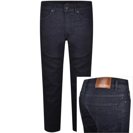 Product Image for BOSS Maine Regular Fit Dark Wash Jeans Navy