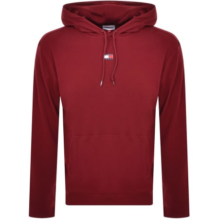 Product Image for Tommy Jeans Loungewear Rib Hoodie Red