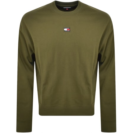 Product Image for Tommy Jeans Badge Sweatshirt Green