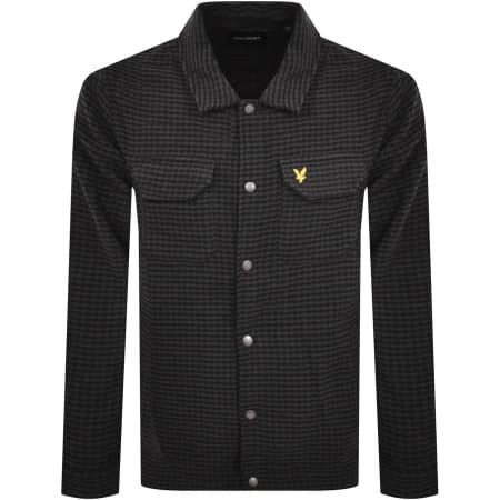 Product Image for Lyle And Scott Vintage Textured Overshirt Black