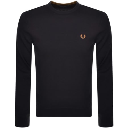 Product Image for Fred Perry Crew Neck Knit Jumper Navy
