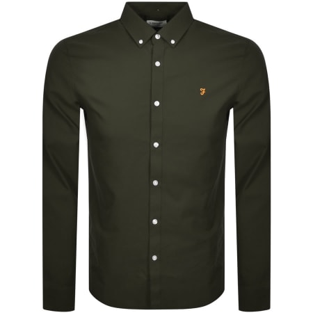 Product Image for Farah Brewer Slim Fit Shirt Green