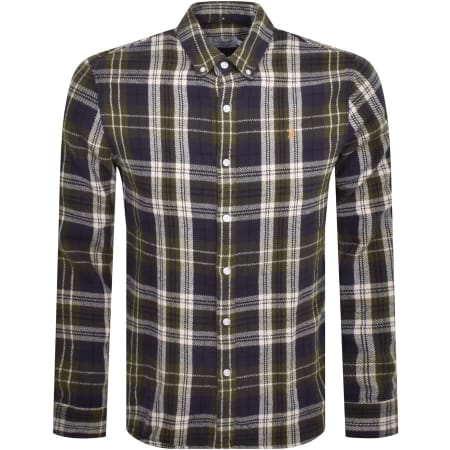 Product Image for Farah Vintage Greenwood Long Sleeve Shirt Green