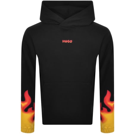 Product Image for HUGO Droma Logo Hoodie Black