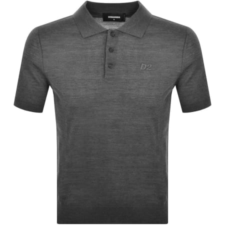 Product Image for DSQUARED2 Knit Polo T Shirt Grey