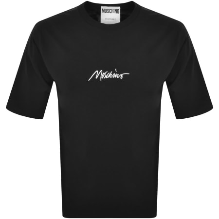 Product Image for Moschino Short Sleeve Logo T Shirt Black