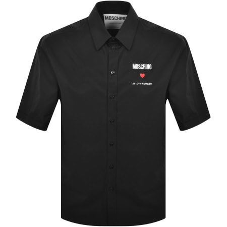 Product Image for Moschino Short Sleeve Logo Shirt Black