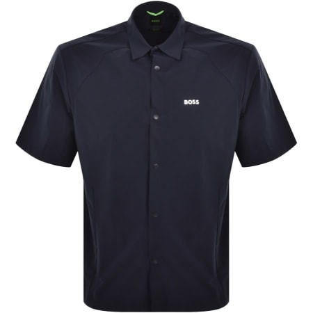 Product Image for BOSS B Bizz S Short Sleeved Shirt Dark Blue
