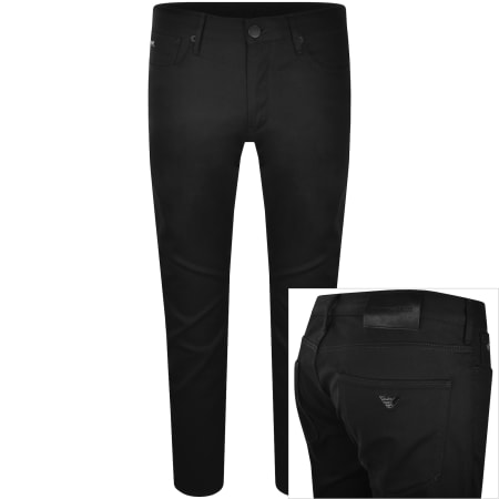 Product Image for Emporio Armani J06 Slim Fit Trousers Black