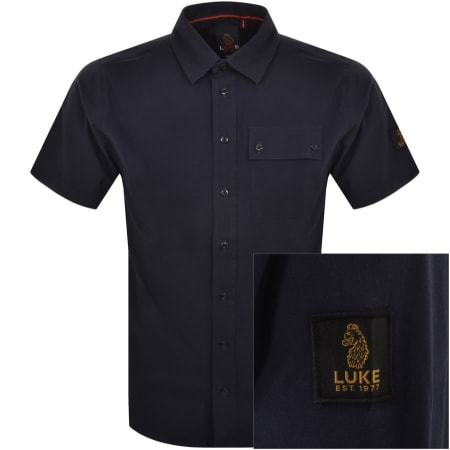 Product Image for Luke 1977 Short Sleeve Kilmartin Shirt Navy