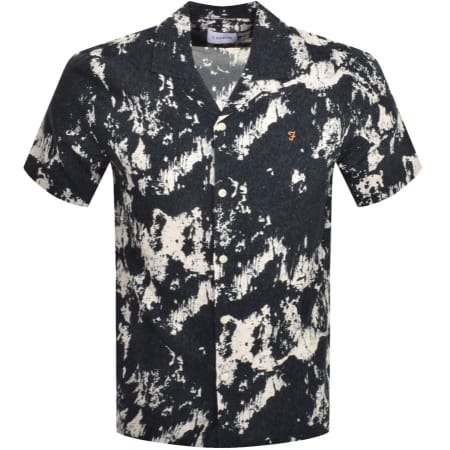 Product Image for Farah Gabrielle Short Sleeve Print Shirt Navy