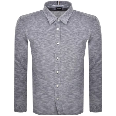 Product Image for BOSS Roan Kent Long Sleeved Shirt Navy