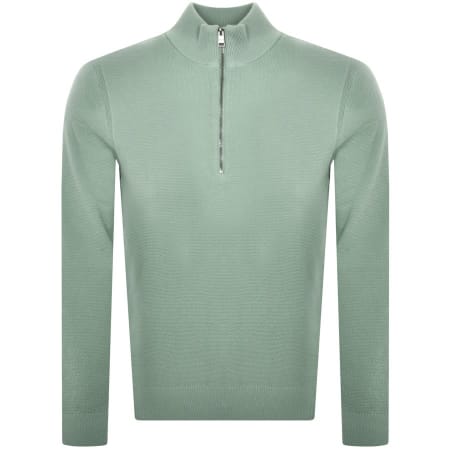 Product Image for BOSS Ebrando Half Zip Knit Jumper Green