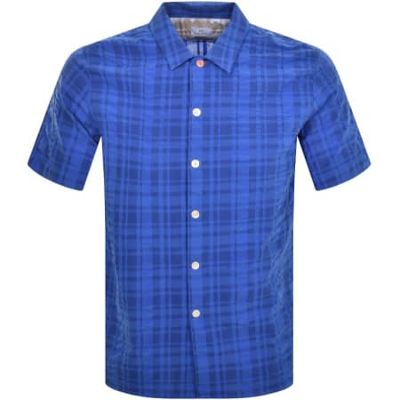 Product Image for Paul Smith Casual Fit Short Sleeved Shirt Blue