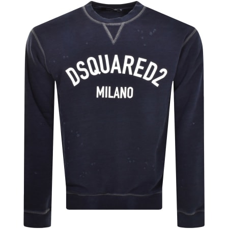 Product Image for DSQUARED2 Cool Fit Crew Neck Sweatshirt Navy