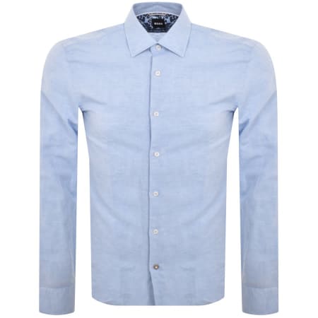 Product Image for BOSS C Hal Kent Long Sleeved Shirt Blue