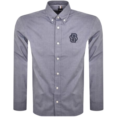 Product Image for BOSS S Owen BD Long Sleeve Shirt Navy