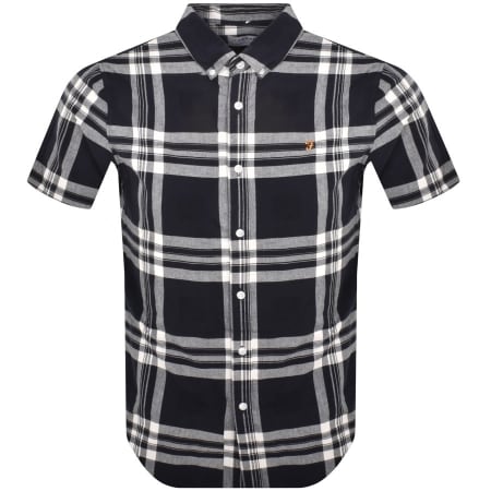 Product Image for Farah Vintage Kele Check Short Sleeve Shirt Navy