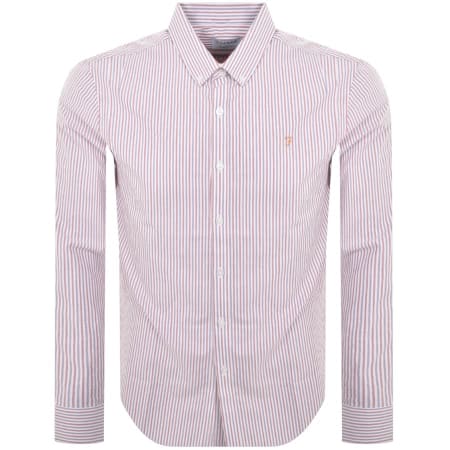 Product Image for Farah Vintage Brewer Long Sleeve Shirt Purple