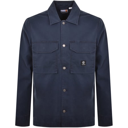 Product Image for Timberland Heavy Twill Overshirt Jacket Navy
