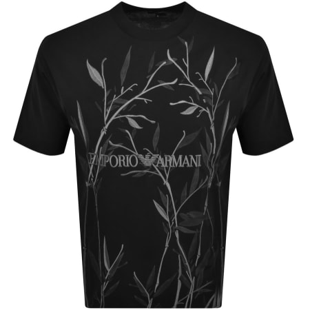 Product Image for Emporio Armani Crew Neck Logo T Shirt Black