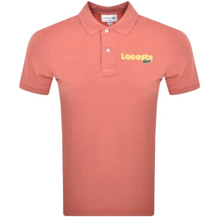 Product Image for Lacoste Short Sleeved Polo T Shirt Red