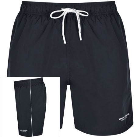 Product Image for Armani Exchange Logo Swim Shorts Navy