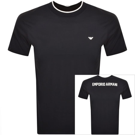 Product Image for Emporio Armani Logo T Shirt Navy