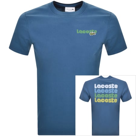 Product Image for Lacoste Crew Neck T Shirt Blue