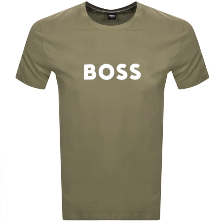 Product Image for BOSS Logo T Shirt Khaki