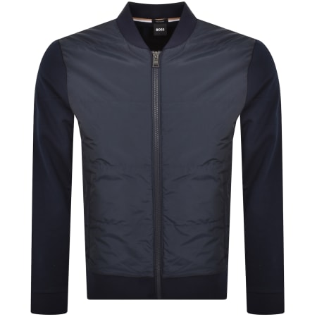 Product Image for BOSS Skiles 42 Full Zip Sweatshirt Navy